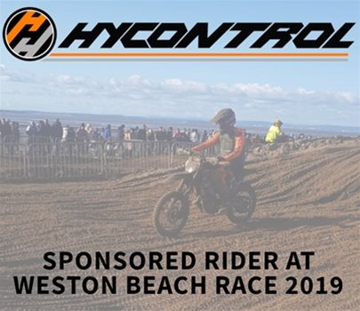 Hycontrol Sponsors Rider at Weston Beach Race